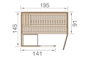 Vorschaubild Weka Premium Massivholzsauna Cubilis 1 mit Glastür+Fenster 45 mm inkl. Montageservice