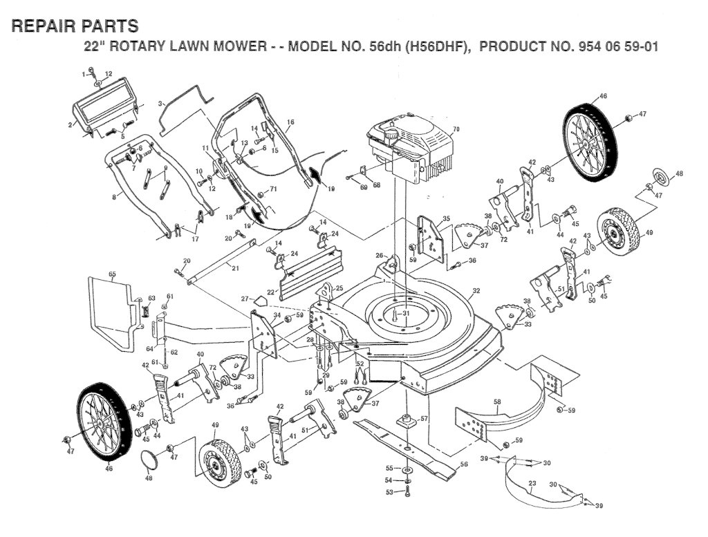 Explosionszeichnung Ersatzteile