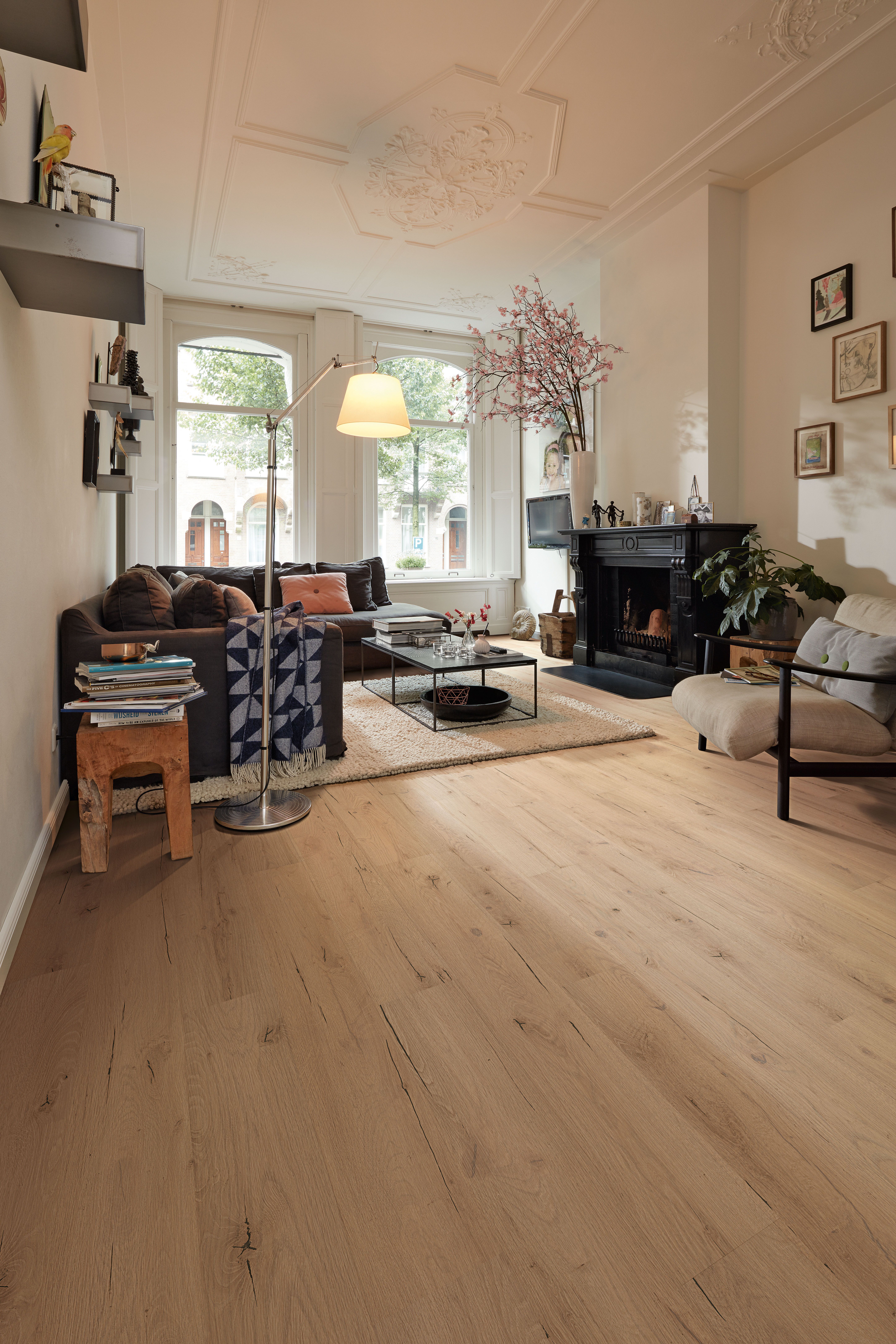 MEISTER  Laminatboden MeisterDesign. laminate LC 55  Risseiche hell 1-St 6258 - 1288 mm - ohne Trittschalldämmung