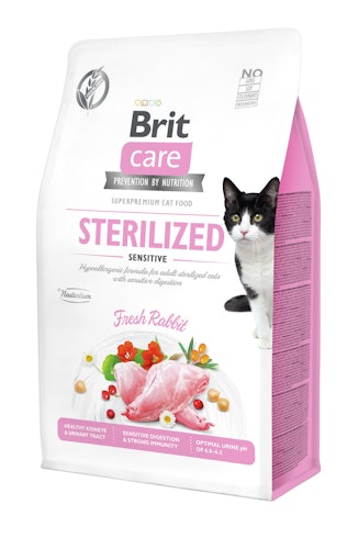Brit Care Fresh Rabbit getreidefrei Sterilized / Sensitiv Katzentrockenfutter
