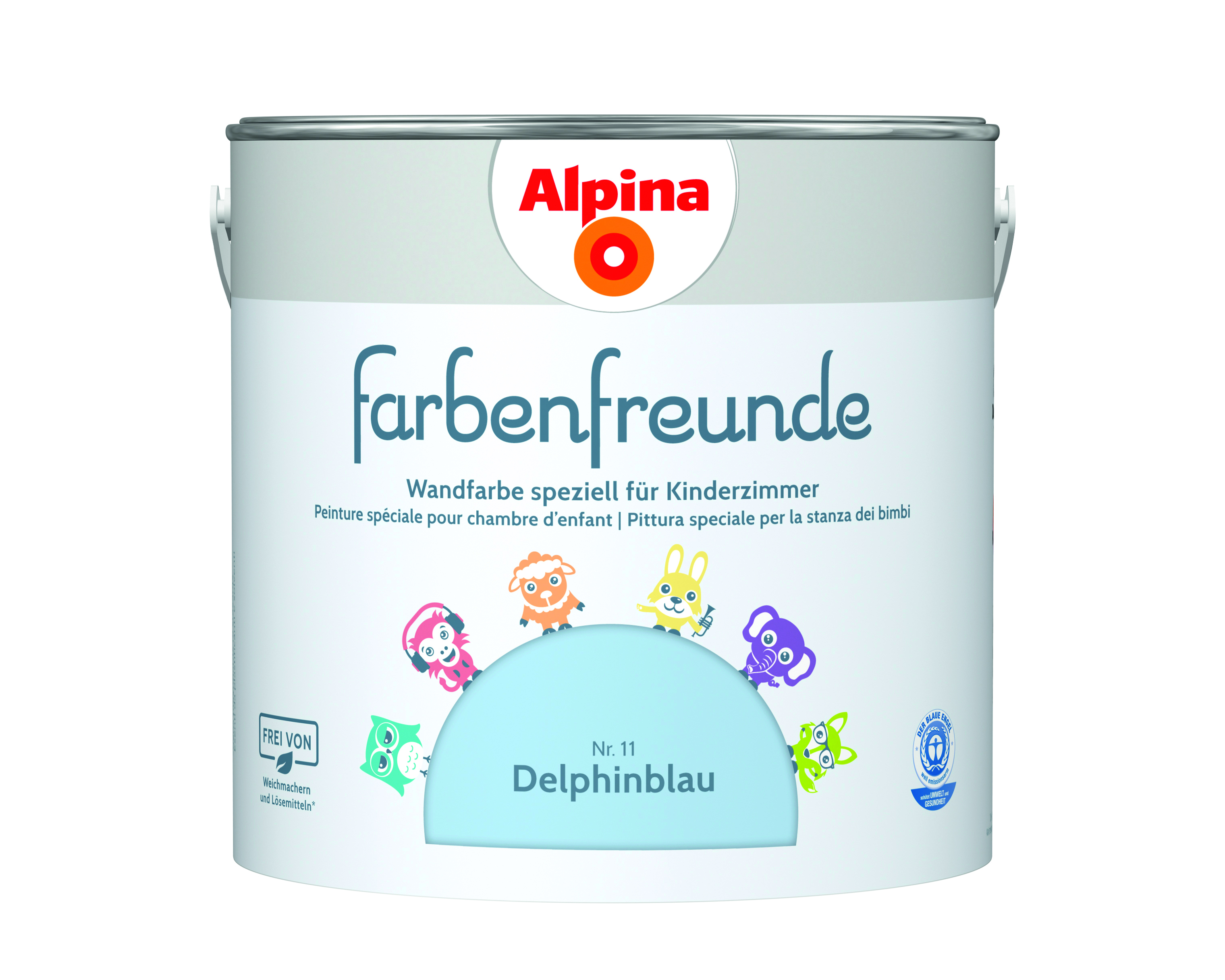 Alpina Farbenfreunde Nr. 11 Delphinblau 2,5 Liter matt
