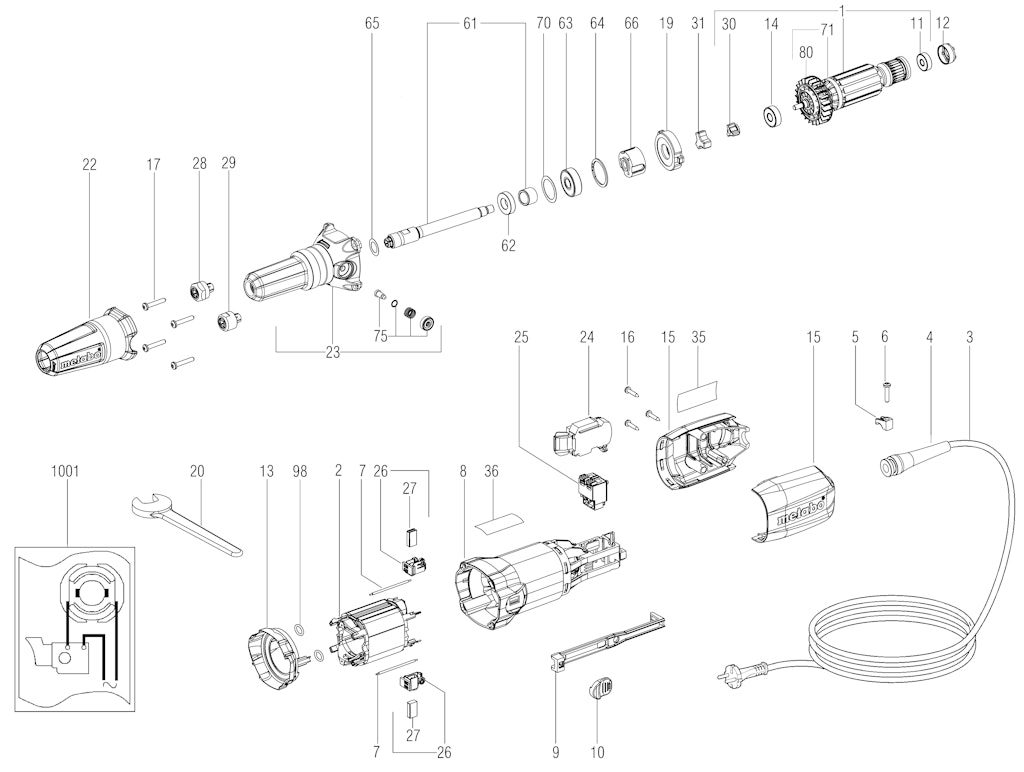 Explosionszeichnung Ersatzteile