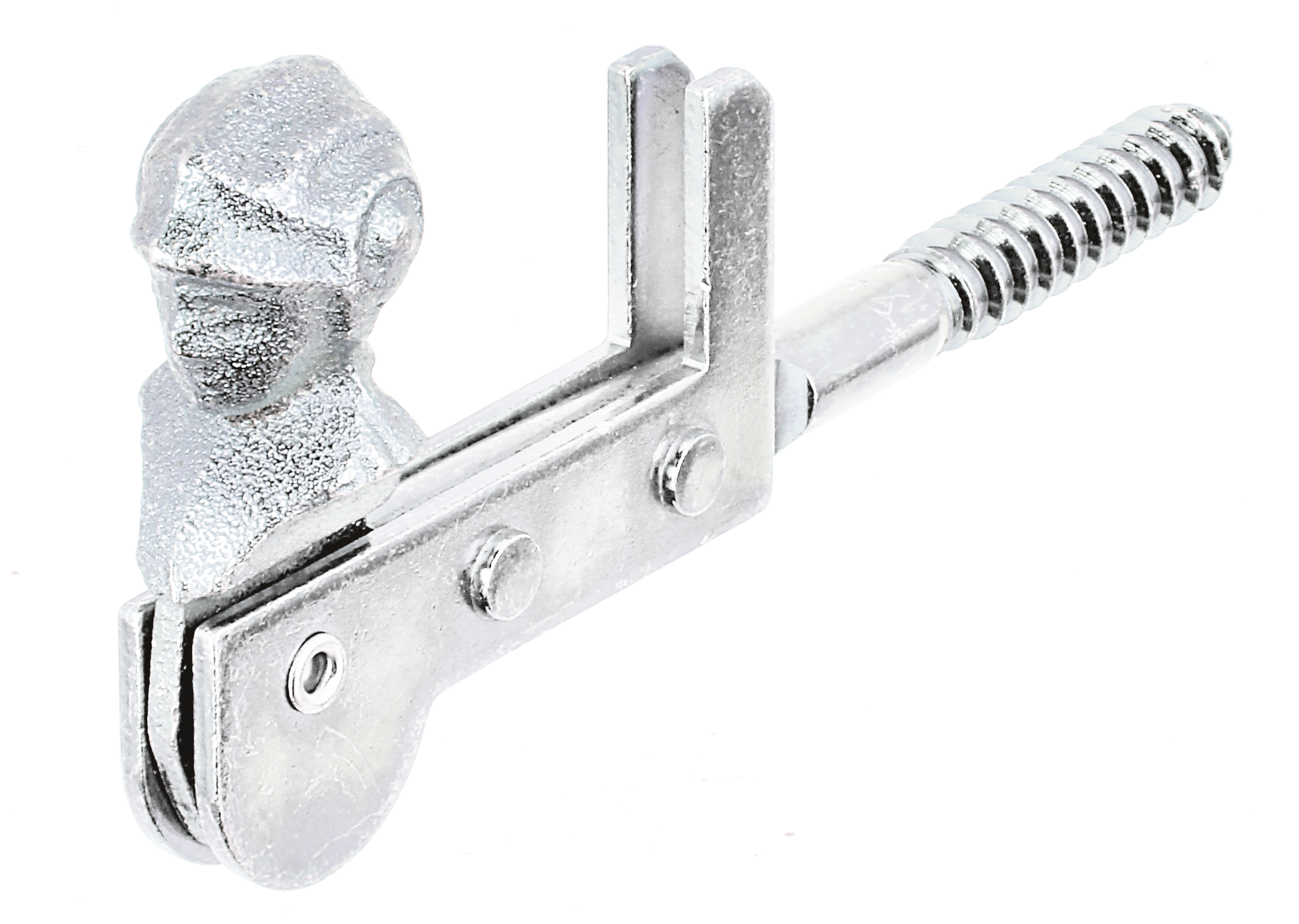Alberts® Fensterladen-Feststeller, Frauenkopf, mit Anschlag, galvanisch verzinkt, dickschichtpassiviert,zEinschr.,⌀9/115mm 314743