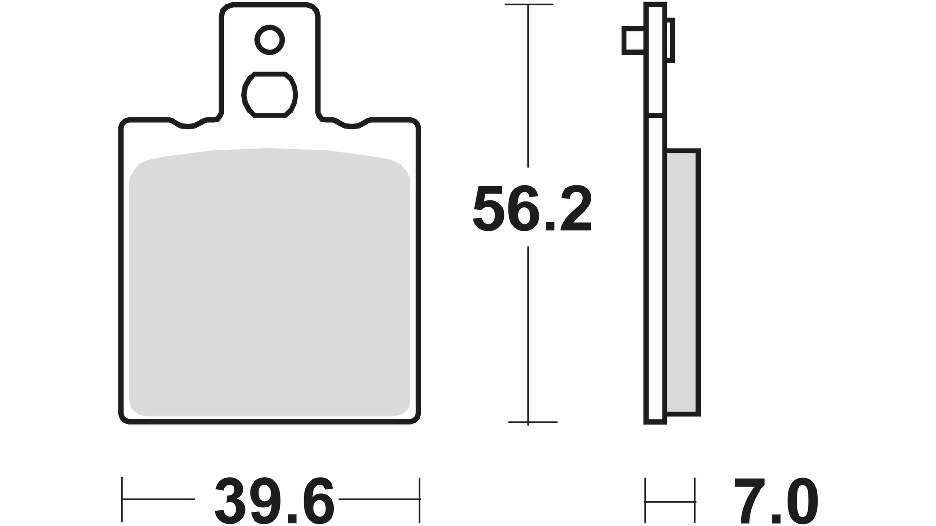 TRW Bremsbelag Typ RQ, Organisch Racing, Bremsbelag "MCB 75" Rennsportartikel