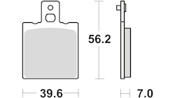 TRW Bremsbelag Typ Organisch Standard mit ABE, Bremsbelag "MCB 75" Satz