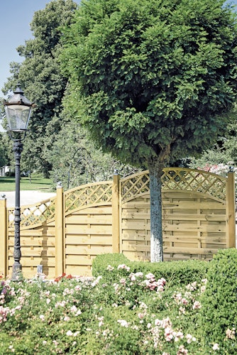 T&J MAXI DOPPELBOGEN 1 Lamellenzaun 90 x 160/140 cm