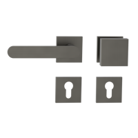 Griffwerk Wechselgarnitur VAYA 291 AVUS fast2fix Fast2Fix  Rosetten eckig Knopf SQUARE Kaschmirgrau L