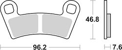 SBS Bremsbelag 898SI Offroad Sinter