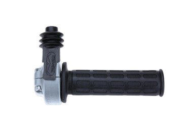 Domino Gasgriffarmatur Typ Daytona, Aluminium verchromt, zweizugig, Max Hub: 45 mm, Drehwinkel 3, 4°/mm