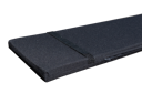 GWW Bierbankauflage 216 x 27 x 4 cm, 100 % Baumwolle Schwarz