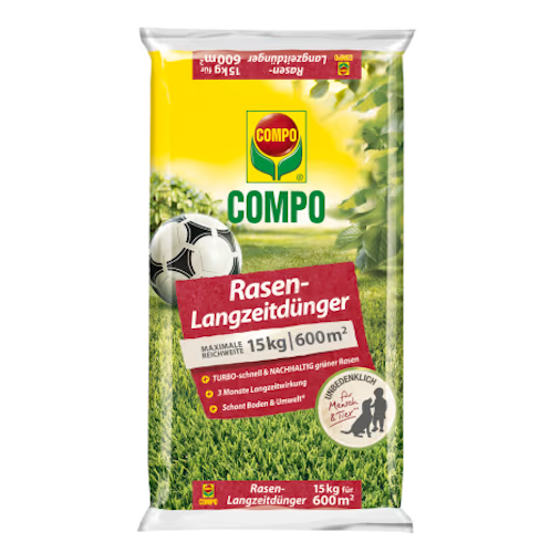 Compo Rasen-Langzeitdünger 15 kg für 600 qm