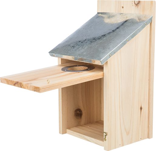 TRIXIE Nistkasten für Stare, Kiefernholz, 18 × 31 × 16 cm/ø 4,5 cm