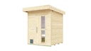 Vorschaubild Weka Saunahaus Naantali mit Flachdach - 38 mm Blockbohlen
