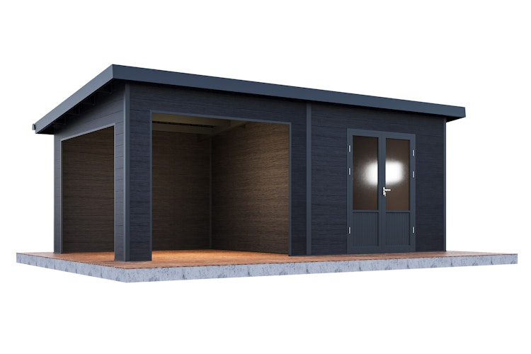 Wolff Finnhaus WPC Gartenhaus Tona 6030 - 28 mm