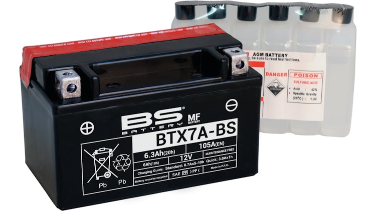 BS-Battery Batterie BS-Battery, MTF, wartungsfrei, Batterie "YTX7A-BS" ETN: 506 015 005