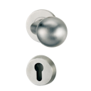 Vorschaubild Griffwerk SCHUTZROSETTEN-GARNITUR -Edelstahl matt Schutzrosettengarnitur -Knopf R3 -PZ -ohne Kombi-Innenrosettensatz