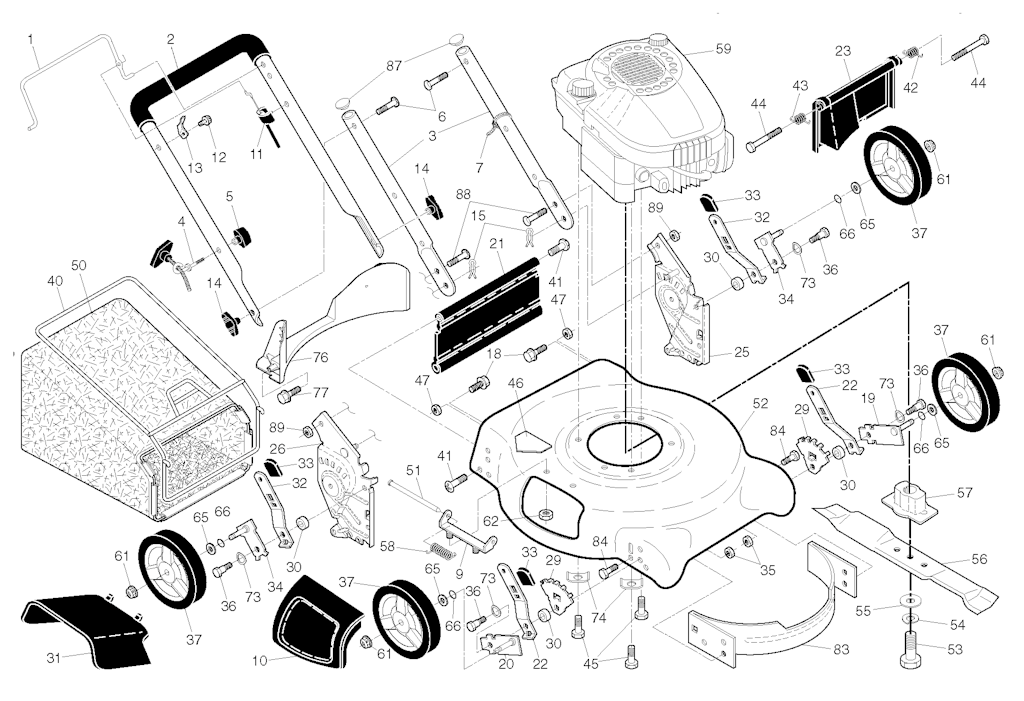 Explosionszeichnung Ersatzteile