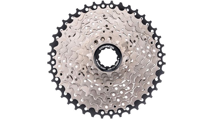 CONTEC Kassette Grad 9-fach 11-40 Zähne silber / schwarz