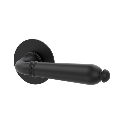 Griffwerk CAROLA PIATTA S -Graphitschwarz Rosettengarnitur rund -Flachrosette -OS TS 37-45mm