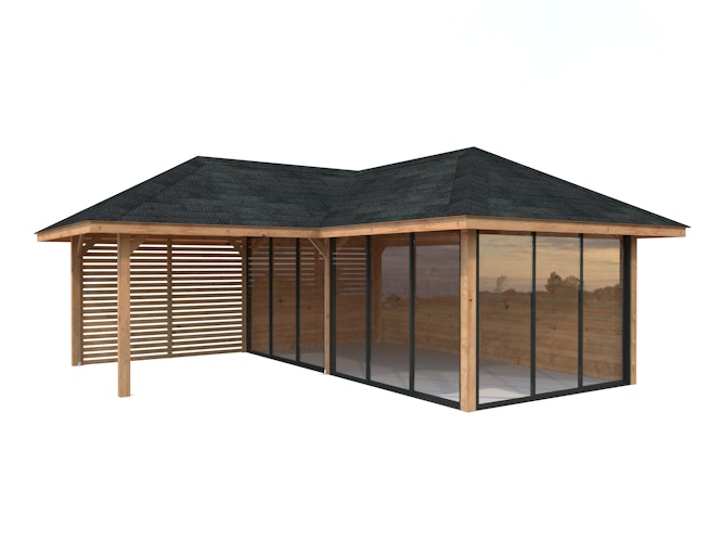 Palmako Pavillon Bianca 24,9 m² Set 214 Slide - 28 mm