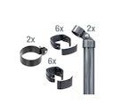 Vorschaubild Alberts® Zaunanschl.-Set f. WG, anth. kstb.,zE,f.Pfosten ⌀60 mm,f.Höhe 1220 mm 601881