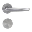 Vorschaubild Griffwerk ULMER GRIFF PROF | DESIGN MANUFAKTUR Edelstahl matt -Rosettengarnitur -Schraubt. -BL TS 40-45mm