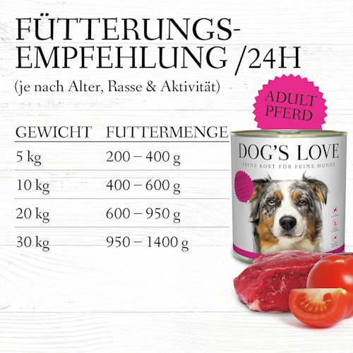 Dog's Love Classic 800g Dose Hundenassfutter