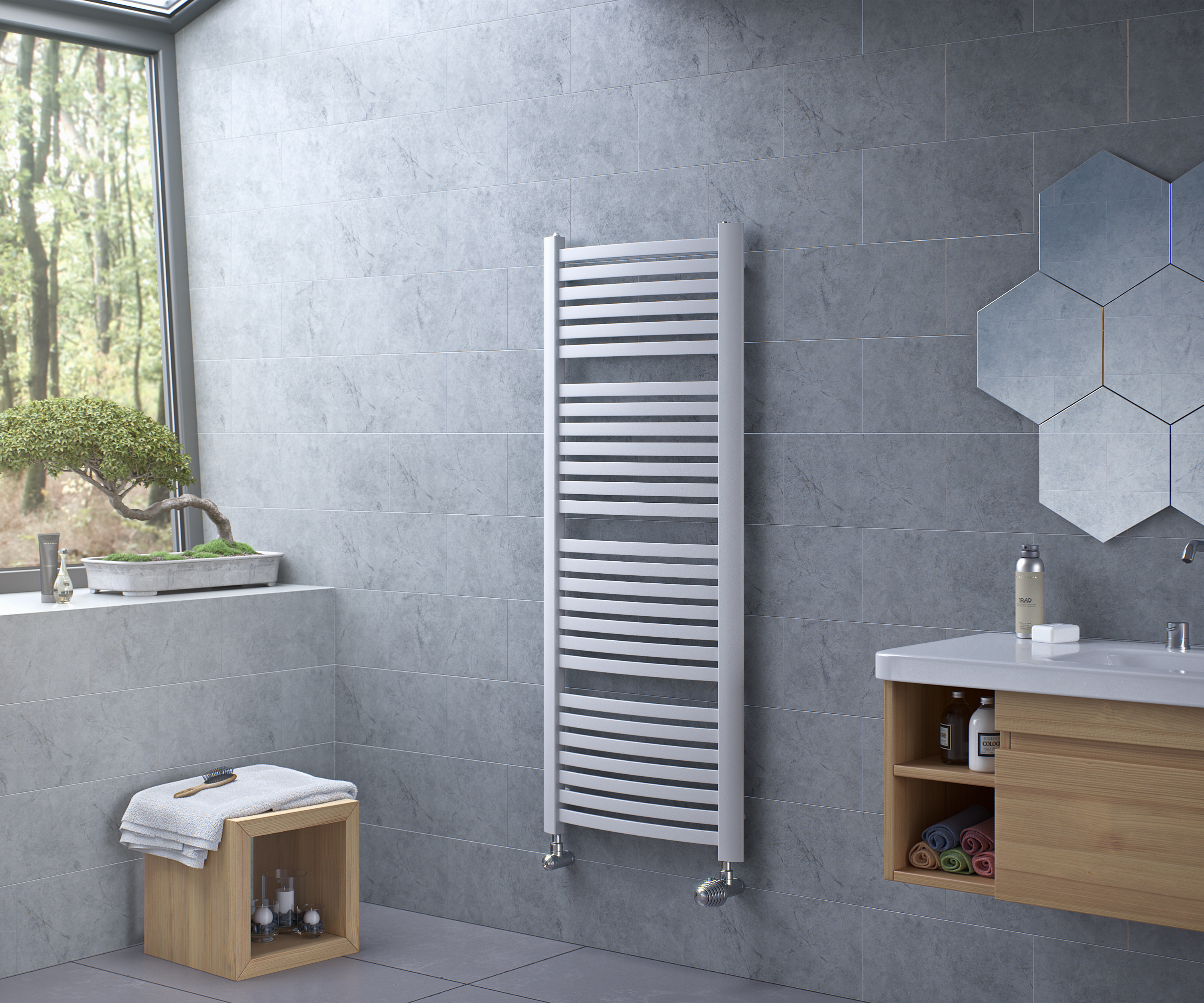 Thumbnail - Ximax Badheizkörper K4 H: 1395 mm B: 580 mm T: 74 mm weiss