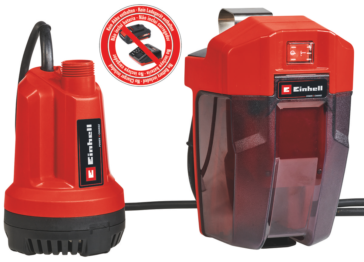 Einhell Akku-Klarwasserpumpe GE-SP 18 Li - Solo 4181500