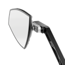 Vorschaubild HIGHSIDER pro Spiegel Wave Schwarz/Silber (Paar)