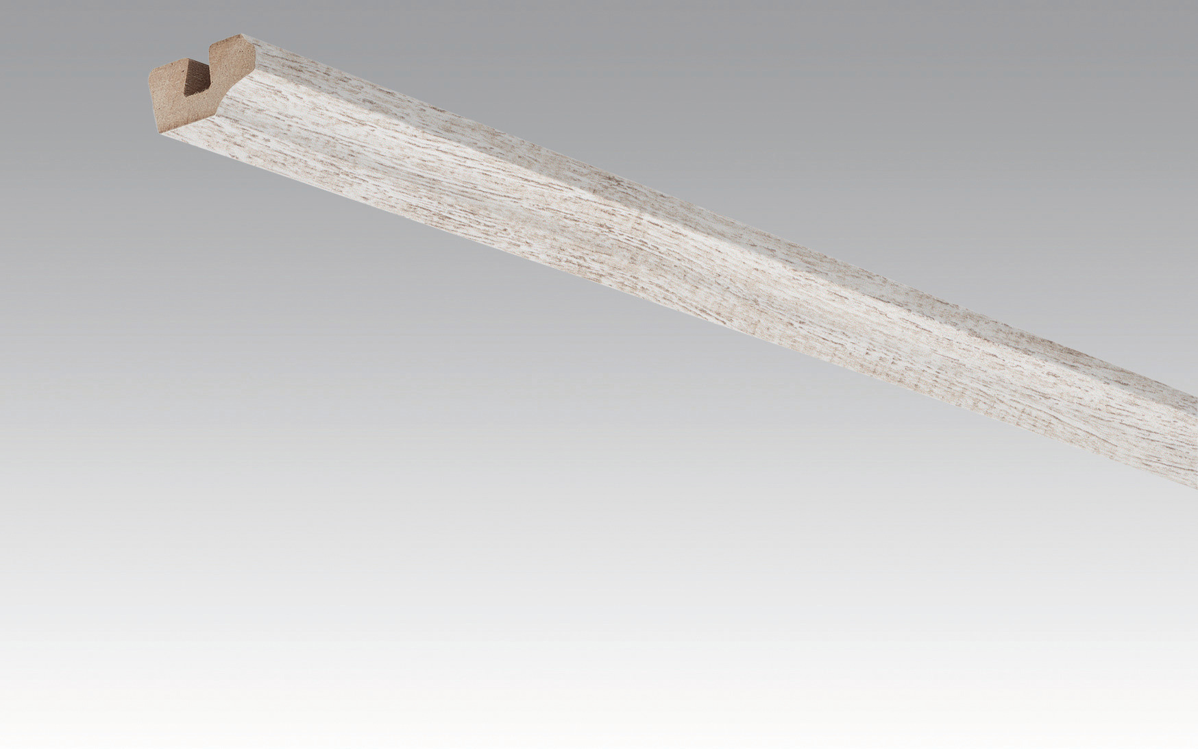 RESTPOSTEN SALE MEISTER Deckenabschlussleiste 19/38 mm Eiche vintage weiß 4075 - 2380 mm