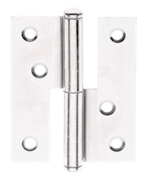 Aushebescharnier sendzimirverzinkt. 80x65x1,2 mm links