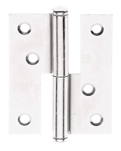 Aushebescharnier sendzimirverzinkt. 80x65x1,2 mm links