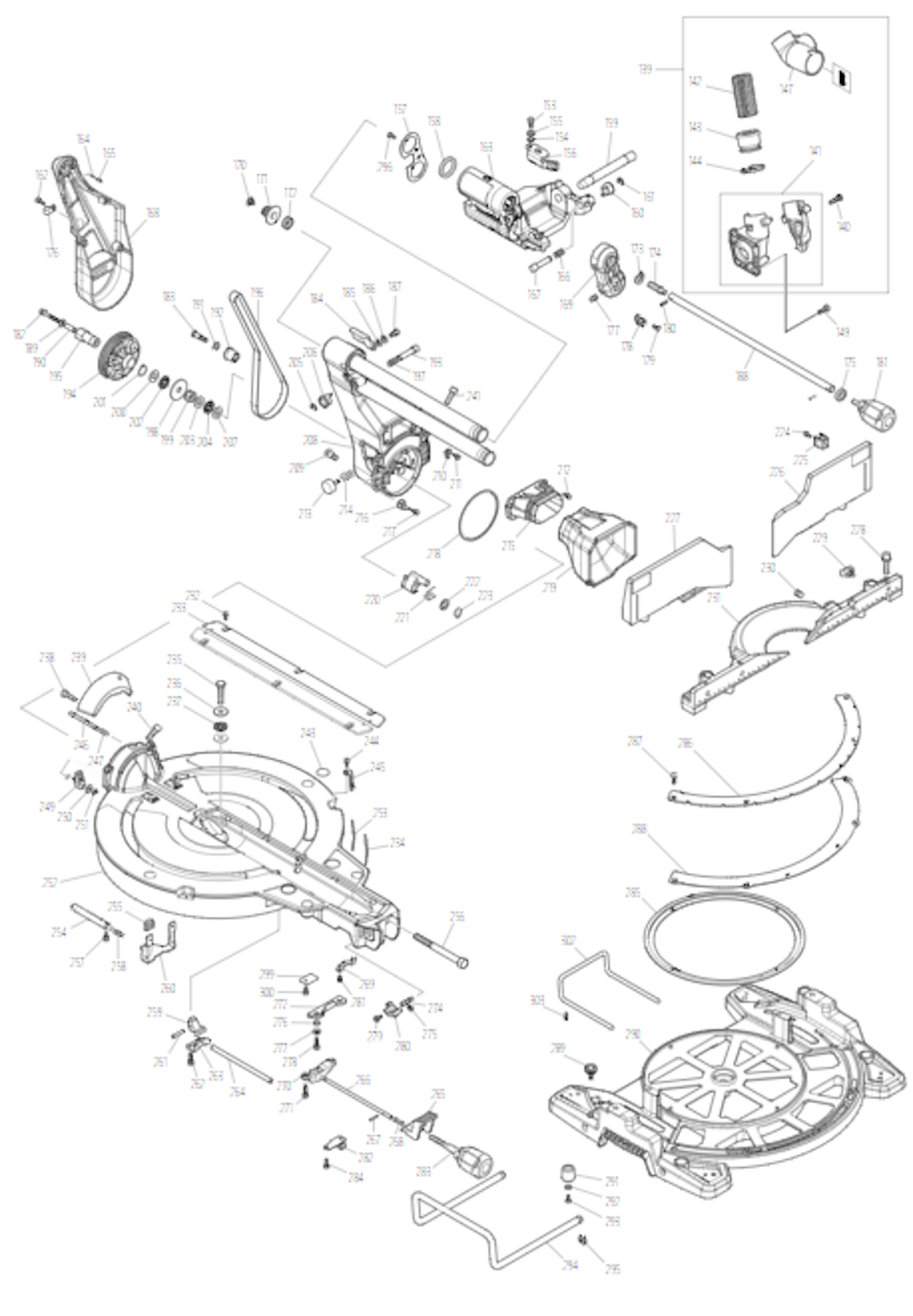 Explosionszeichnung Ersatzteile