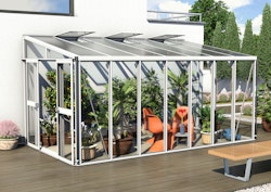 Vitavia Gewächshaus Helena 11900 inkl. 2 Seitenfenstern - 11,8 m² -weiß