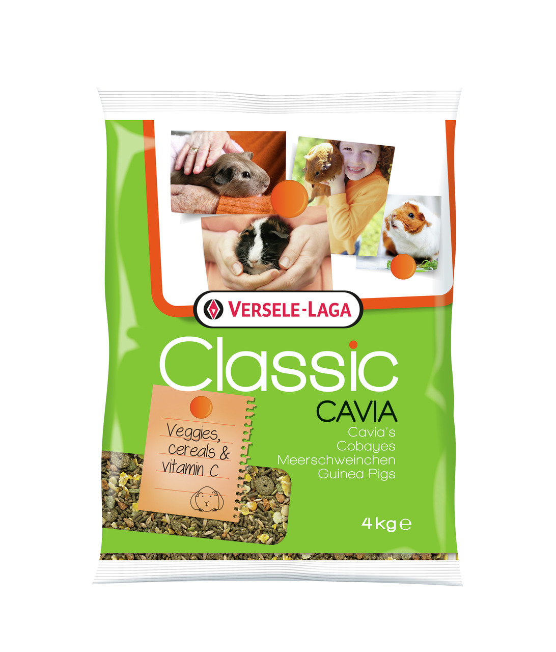 VERSELE-LAGA Cavia Classic 4 Kilogramm Hauptfutter für Meerschweinchen