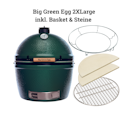 Vorschaubild Big Green Egg Kamado Grill XXLARGE inkl. convEGGtor und Basket