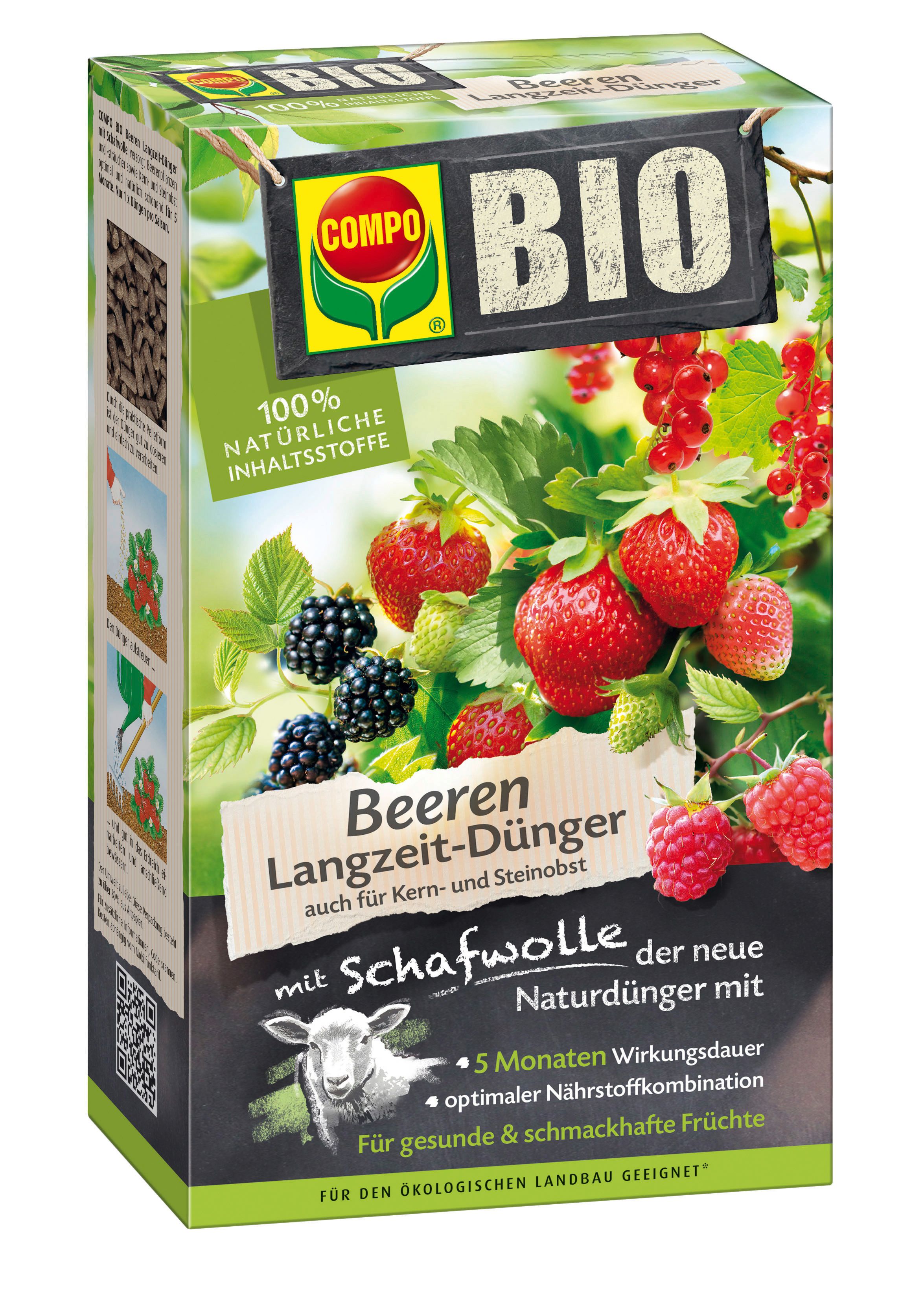 COMPO BIO Beeren Dünger mit Schafwolle