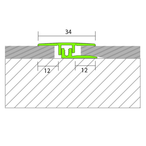 Proline PROCOVER Designfloor Übergangsprofil Aluminium eloxiert, 90cm