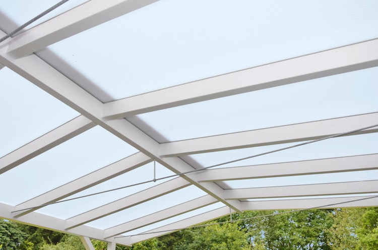 T&J TEJEPOLY HEATBLOC 25 X-Struktur Stegfünffachplatte Weiß-Opal