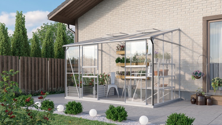 Vitavia Gewächshaus Osiris/Ida 6500 inkl. 2 Dachfenstern - 6,5 m²