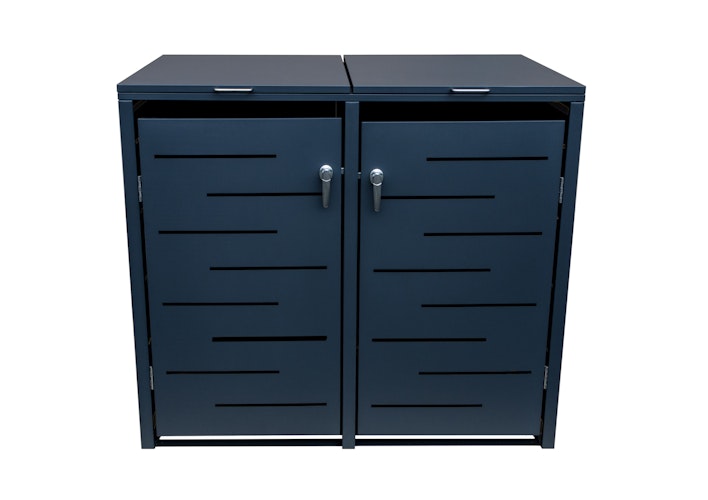 T&J OSKAR Mülltonnenbox 132 x 80 x 116 cm Anthrazit