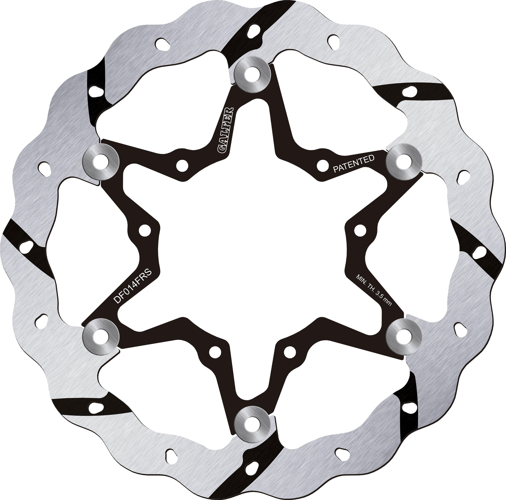 Galfer Bremsscheibe DF014 - Typ FRS (Offroad grooved, schwimmend)