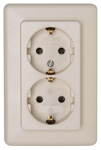 Kopp Steckdose cremeweisselektroweiss - 912601067