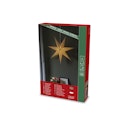 Vorschaubild Konstsmide Weihnachtsbeleuchtung Weihnachtsstern Leinenoptik in hanffarben, 60 cm