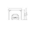 Vorschaubild Skan Holz Wendland - Walmdach Carport aus Leimholz Breite 362 cm