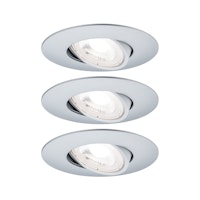 Paulmann Einbauleuchten-Set LED 3x6W chrom-matt