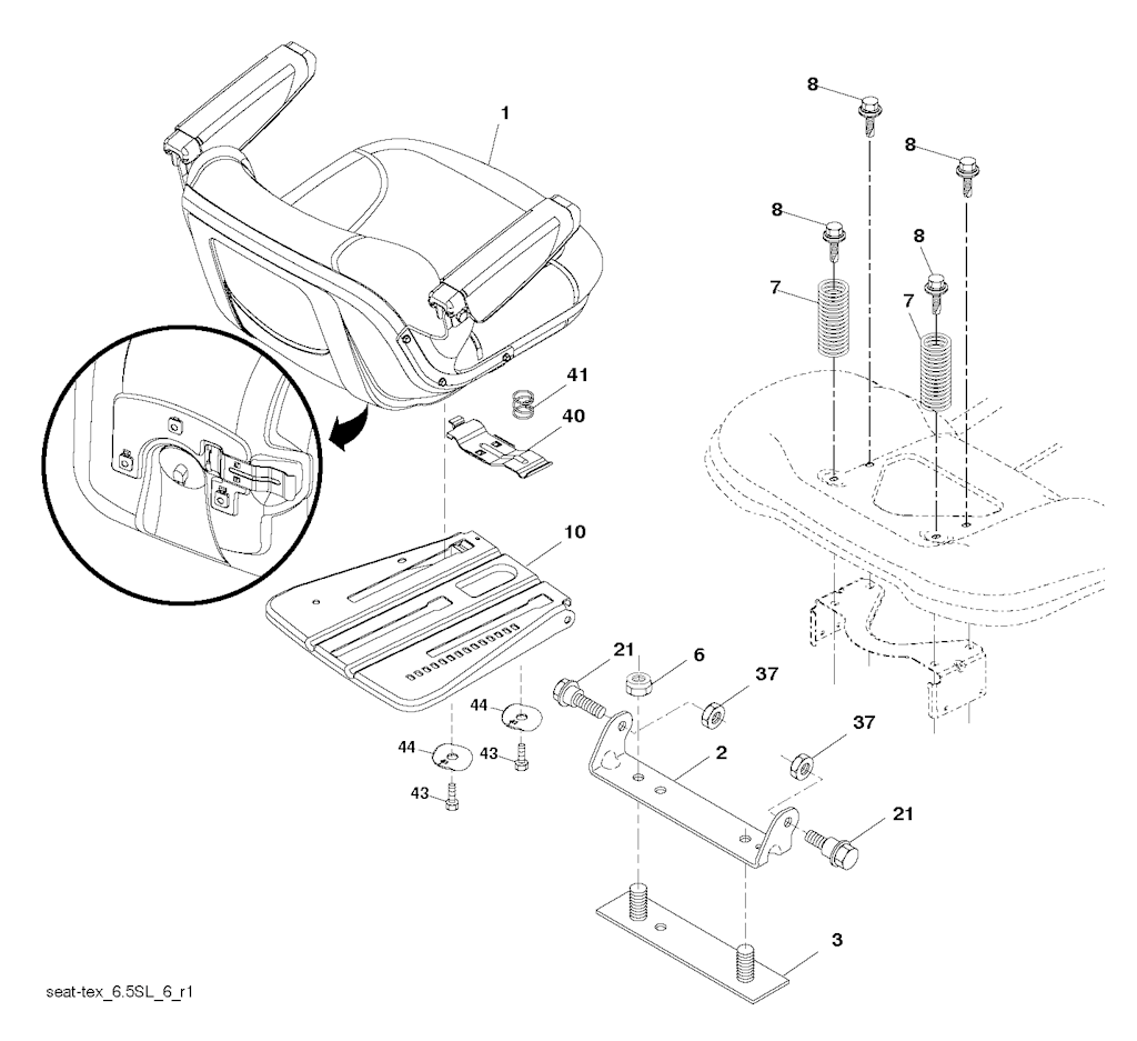 Explosionszeichnung Ersatzteile