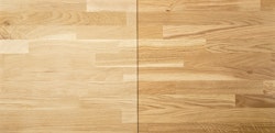 OSMO Arbeitsplatte Eiche Naturwuchs unbehandelt, eine Längskante gerundet 630 x 3000 mm