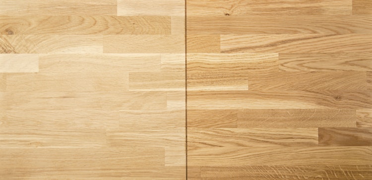 OSMO Arbeitsplatte Eiche Naturwuchs unbehandelt, scharfkantig 2500 mm